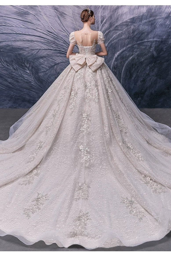 beaded crystal wedding dress Starlight - Ivory Wedding Crystal Clear Heavy Sequins Beads Pearl, Quality Embroidery Beaded Fabric by the Yard for Bridal Dresses & Apparel